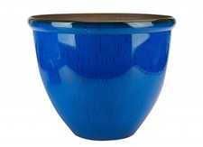 30cm BLUE Glaze Planter