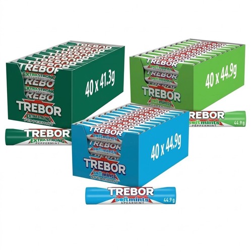 Trebor mint rolls bulk box - trebor,