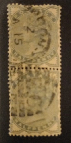 Queen victoria pair half - gb,