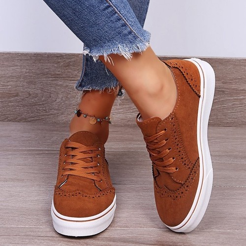 Womens ladies lace smart - lace, up