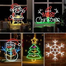 Christmas Tree Santa LED Neon