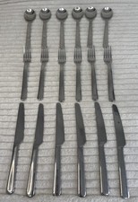 Quality Heavy Silver Unmarked Unbranded Dinner Cutlery Set 18 pieces