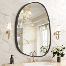 Irregular Wall Mirror, Black