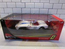 HOTWHEELS 100% 1.18 FERRARI 250 TESTA ROSSA WHITE (DIRTY VERSION) BOX OK