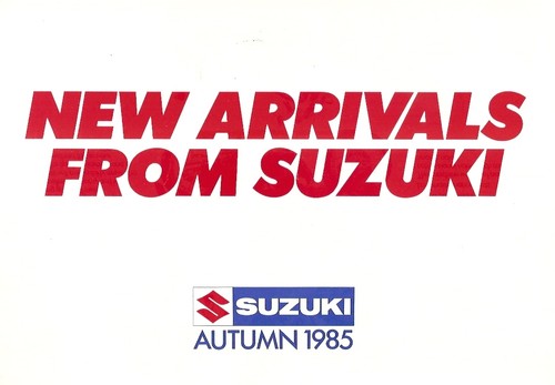 Motorcycle brochure suzuki - motorcycle,
