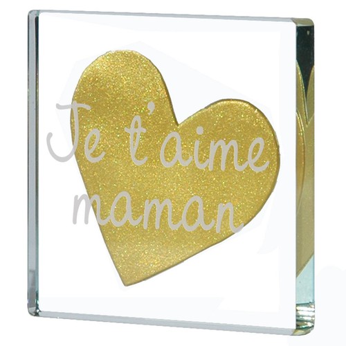 Paperweight love mum french - french, je