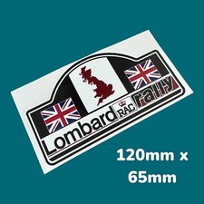 Lombard RAC Rally Sport Classic Vinyl Sticker Car Sports Union Jack Flag GB TEAM
