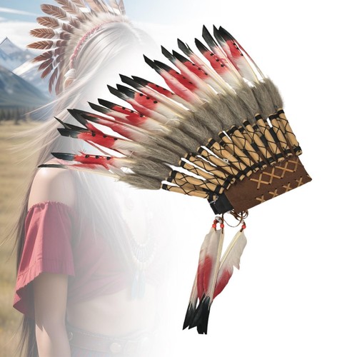 Chief indian feather headdress - chief,