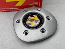 Original  " MOMO - FIGHTER "  Steering Wheel Centre Alloy Ring + Horn Push