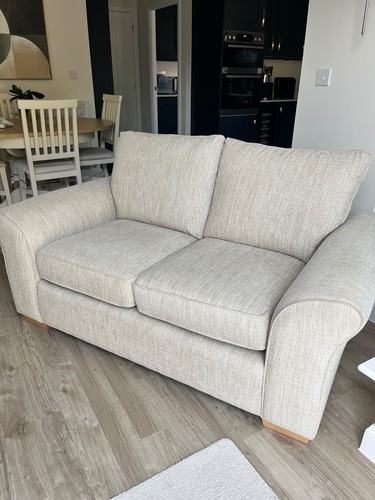 Next two seater sofa tweedy - two,