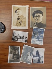 7 small Photographs Military