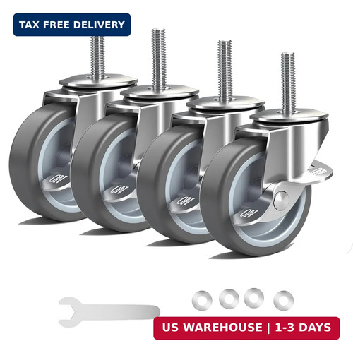Stem caster wheels 3 - 3/8",