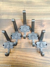 5 CAST Iron COAT Hooks  Old Style Air Ministry