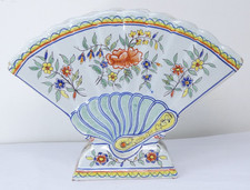 Fan Shaped Ceramic Vase Floral