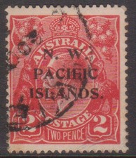 (F342-10) 1919 NW Pacific Islands PNG 2d red KGV stamp (J) 