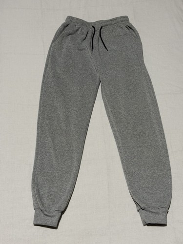 Mens grey joggers small fleece - small,