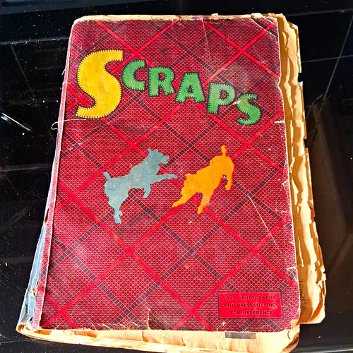 Vintage old scrapbook album - vintage,