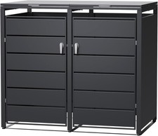 Wheelie Bin Storage - Single/Double/Triple- Anthracite or Wood Grain!