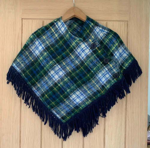 Glenrannoch green plaid button - green,