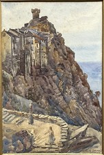 Elizabeth Drake 1866~1954 SASA ~ UK Coastal Scene South African Connection 1913