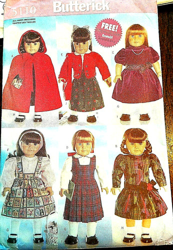 Butterick 5110 doll - 5110,