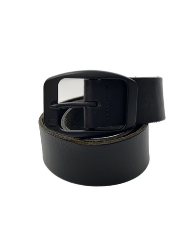 Star raw leather belt - leather,