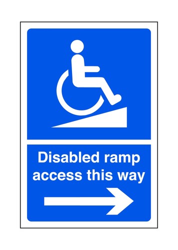 Disabled ramp access only