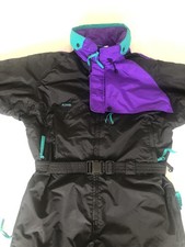 Columbia Mens   Black All In one Ski Suit Sz XL #207