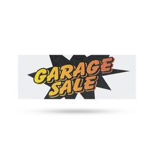 Garage Sale Vinyl Decal Local
