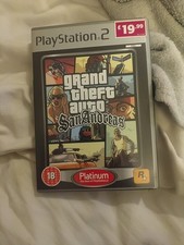 PS2 - GRAND THEFT AUTO SAN ANDREAS COMPLETE PAL UK BOXED GAME