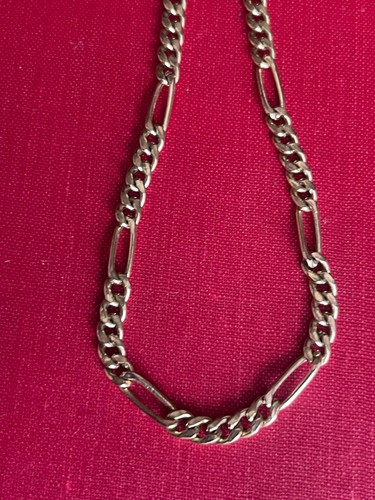 9ct gold figaro link chain - 9ct,