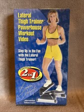Lateral Thigh Trainer Powerhouse Workout VHS Toning 2 in 1 Cardio Brenda DyGraf