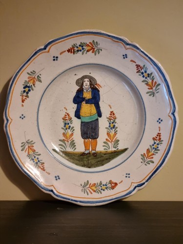 Antique french faience quimper - antique,