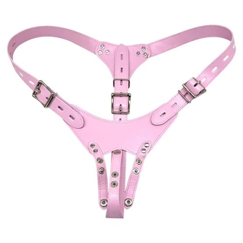 1pc leather chastity belt - 1pc,