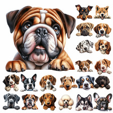 Puppy dog vinyl art sticker - puppy,