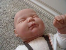 20" BERENGUER PAT SECHRIST  FAST ASLEEP BABY DOLL WEIGHS 4.5LBS JOINTED REBORN?