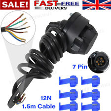 12N full Single Towing Electrics Towbar wiring kit Trailer Caravan Socket 7 Pin