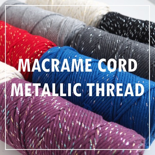 Macrame cotton cord 3mm with - macrame,