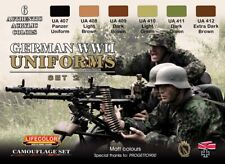 LifeColor  CS05 German WW2 Uniforms  Set 2 Paint Set  6 x 22ml.