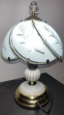 Vintage Glass Gold Etched