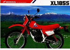 1990 HONDA XL185SL ON OFF ROAD TRAIL BIKE 2 page Motorcycle Sales Brochure NOS
