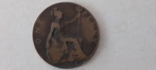 1906 penny king edward 7th - edward,