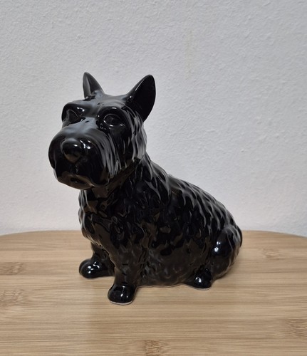 Black scottish terrier ceramic - scottish,