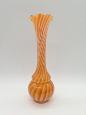 Vintage Hand Blown Orange &