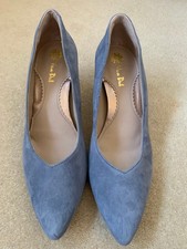 Van Dal Grey/blue suede court shoes size 7 (40) New unworn