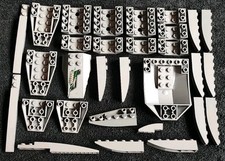 LEGO Wedge Slopes Curved Dark