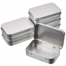 Metal Hinged Tin Box Container