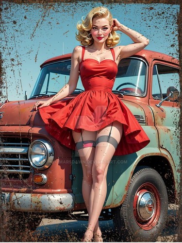 Sexy 1950s pinup - pinup, classic