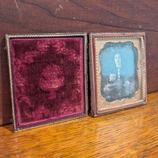 Daguerrotype 1/6 Plate Woman And Baby Broken Clasp Case 