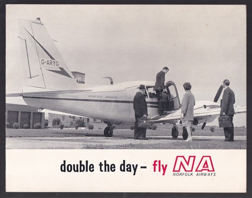 Fly norfolk airways c1960 - norfolk,